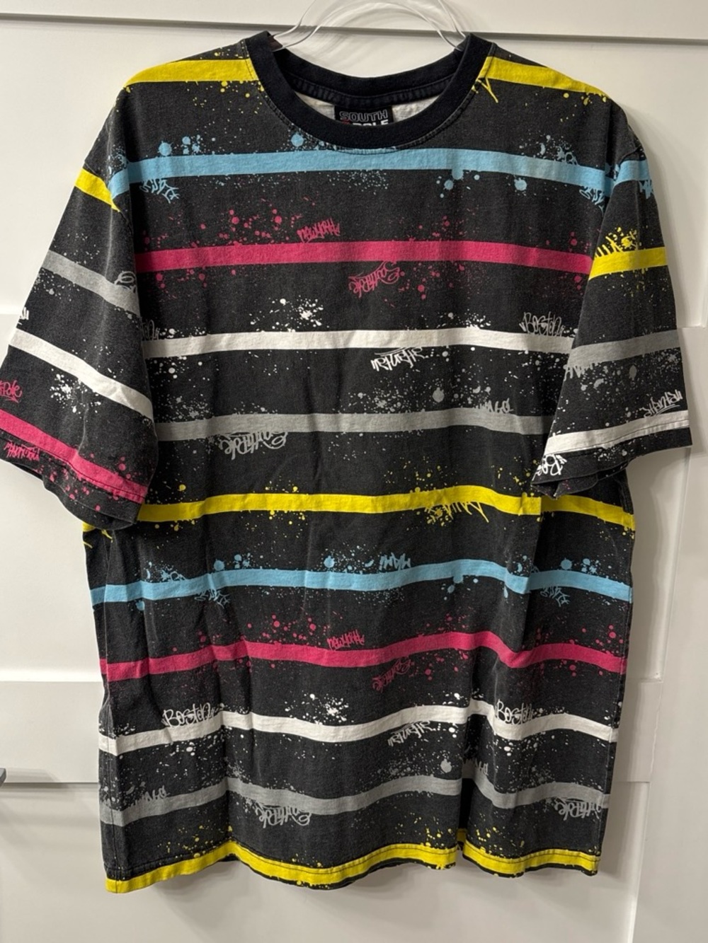 Vintage 90s Southpole Men's Streetwear Grunge Colorful Tshirt